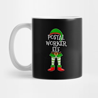 Postal Worker Elf Matching Family Christmas Gift Mug